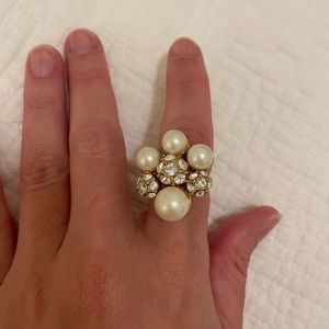 Pearl costume ring